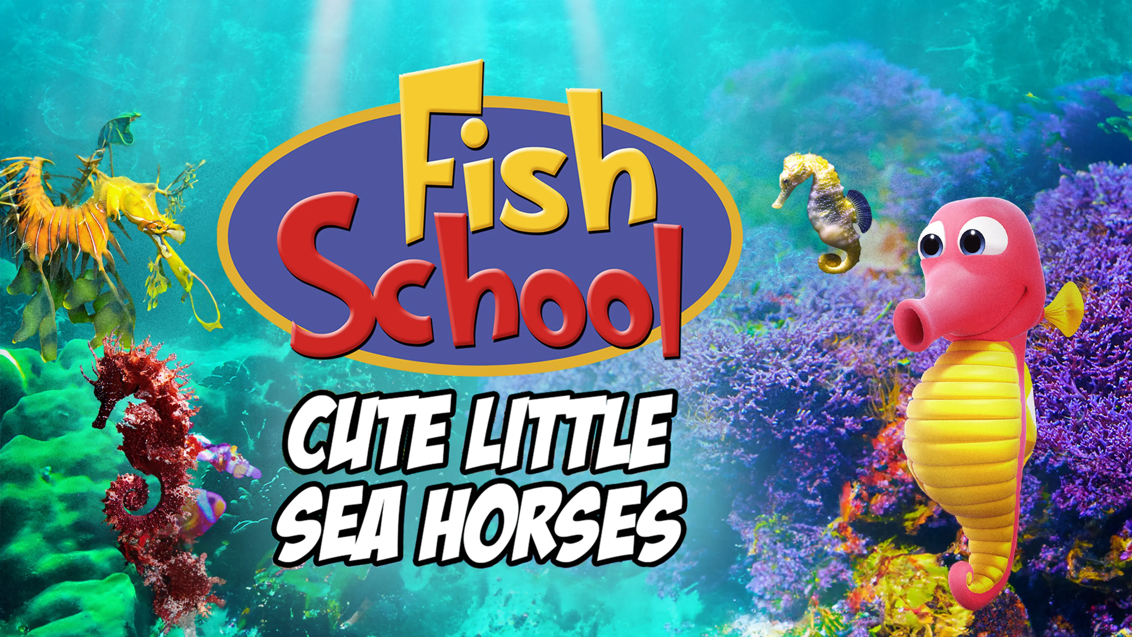 Fish School : Cute Little Sea Horses poster